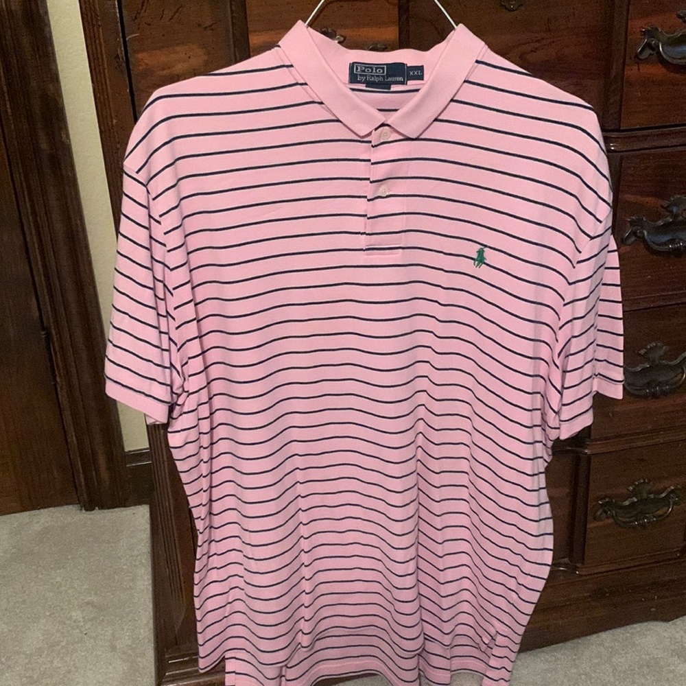 Pink & navy with green Polo rider by Ralph Lauren ⛳️EUC 💙 offers welcomed